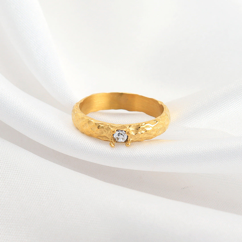 Vintage Gold Crystal Ring