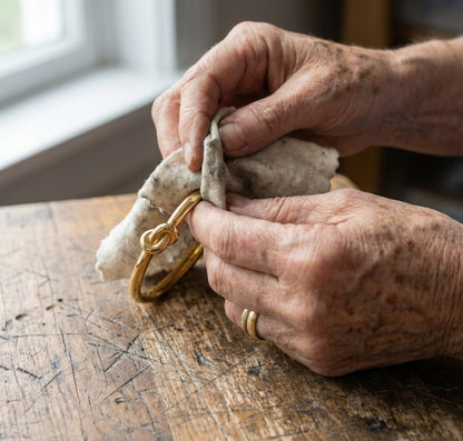 Vintage Gold Knotted Bangle Bracelets