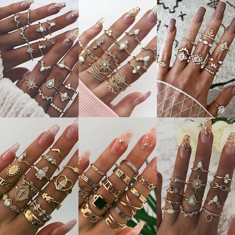 Vintage Gold Ring Set