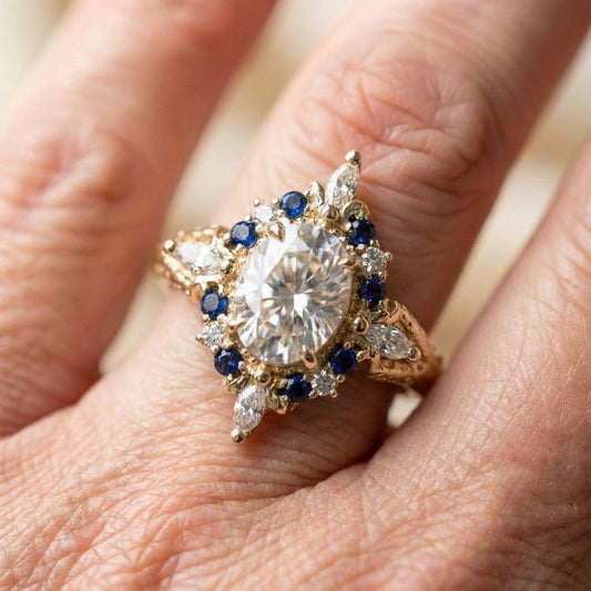 Gold Sapphire Ring