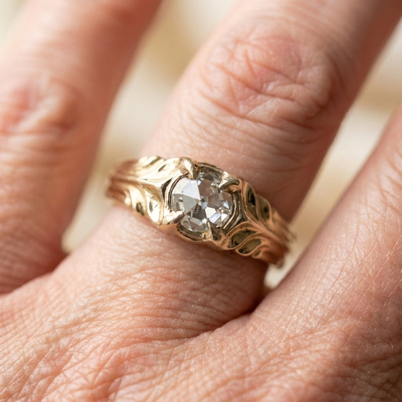 Gold Zircon Ring