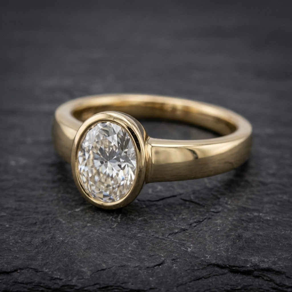 Vintage Gold & Zirconia Ring