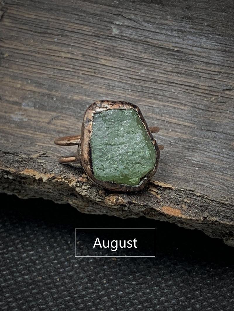 Vintage Green Stone Ring