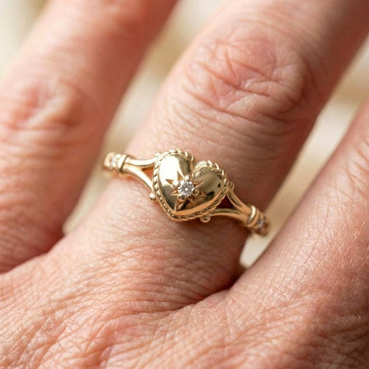 Heart Diamond Ring