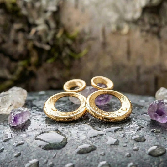 Vintage Hollow Hoop Golden Earrings