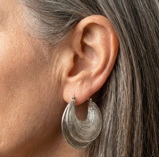 Hoop Silver Earrings