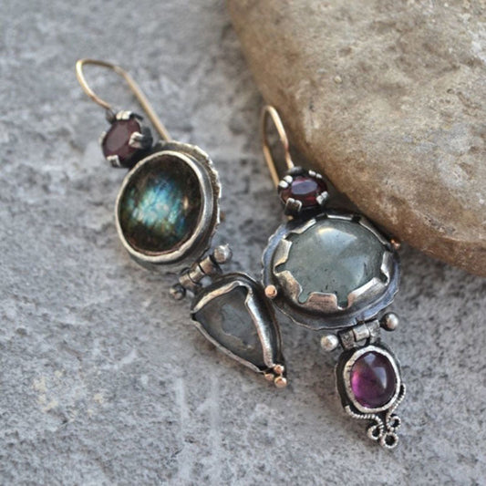 Vintage Labradorite Earrings