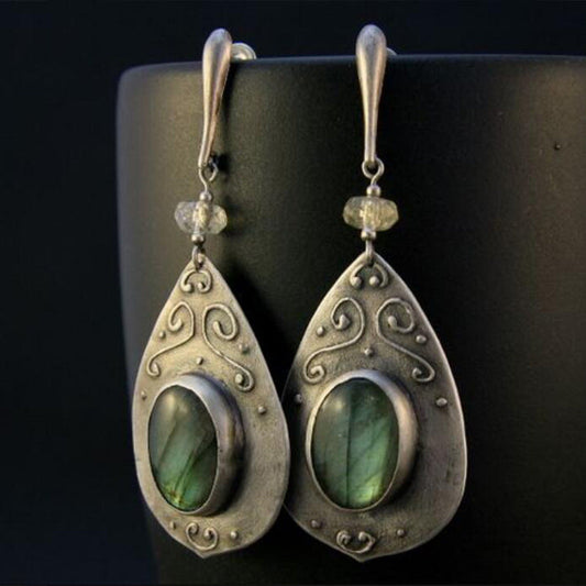 Vintage Labradorite Earrings