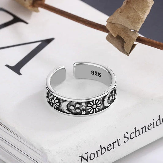 Vintage Moon Sun Ring