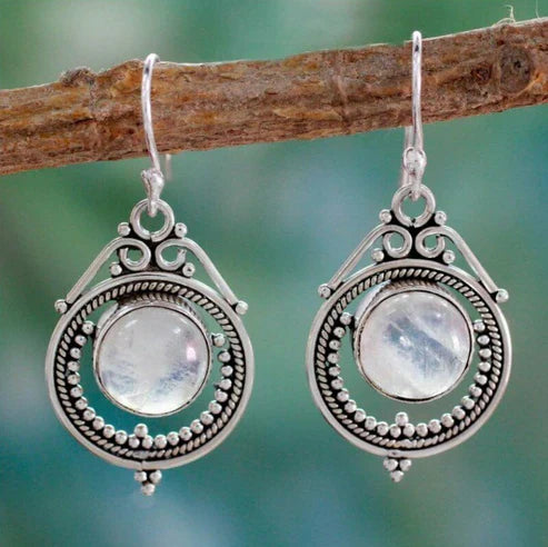 Vintage Moonstone Earrings