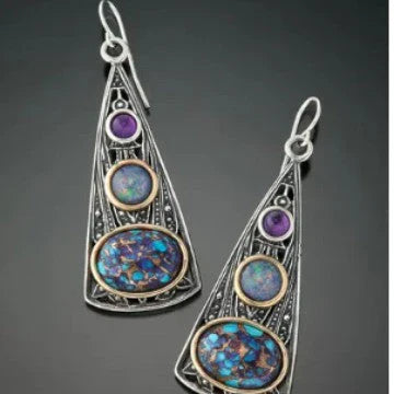 Vintage Opal Drop Earrings