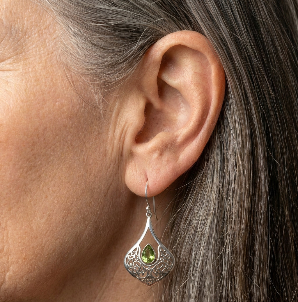 Peridot Dangle Earrings