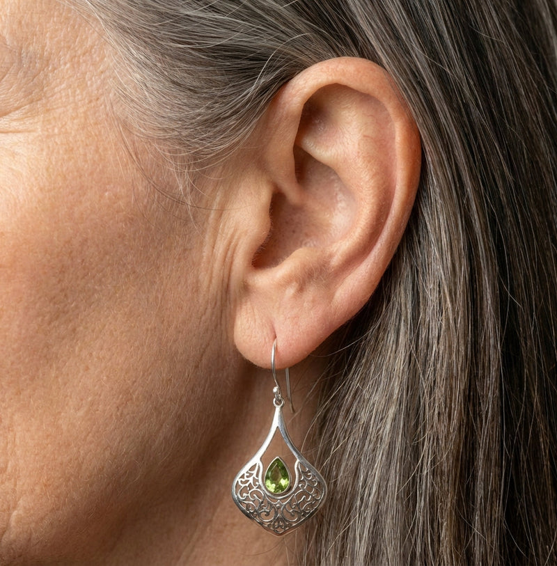 Peridot Dangle Earrings