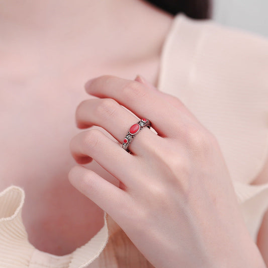 Vintage Pink Tourmaline Ring