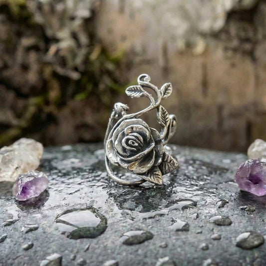 Vintage Rose Statement Ring