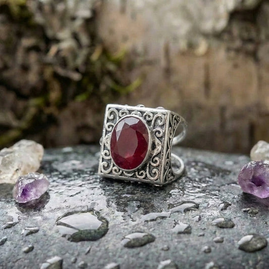Vintage Ruby Statement Ring