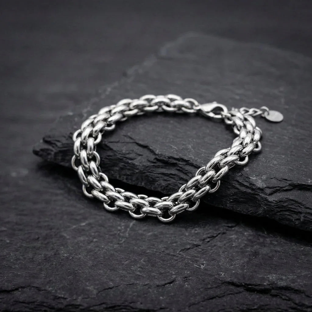 Vintage Silver Chain Bracelet