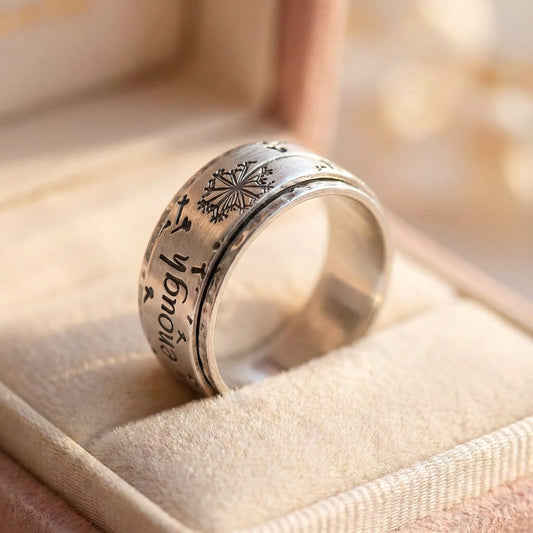 Vintage Silver Engraved Ring