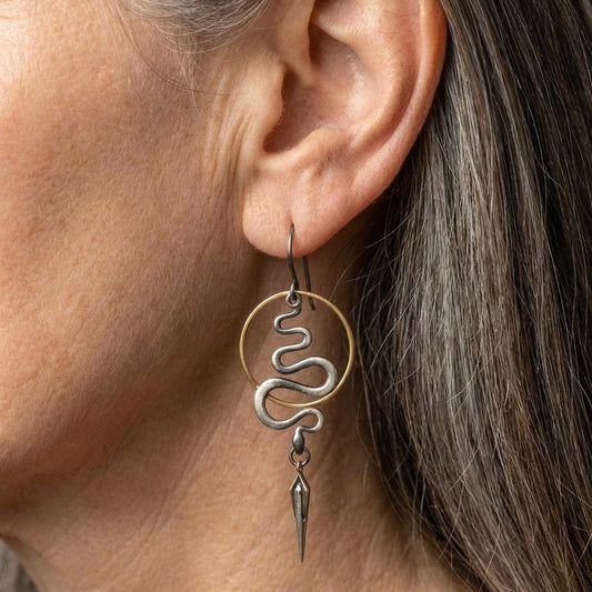 Snake Spiral Earrings