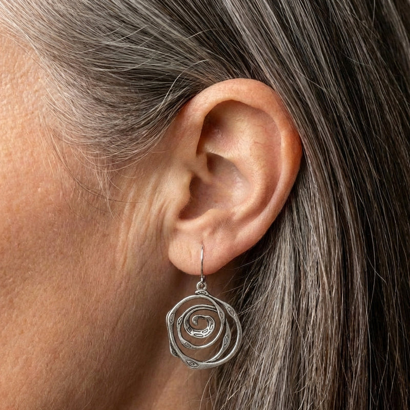 Spiral Dangle Earrings