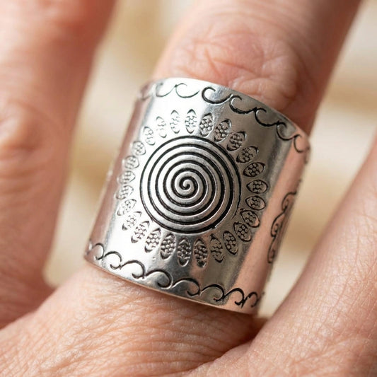Spiral Silver Ring