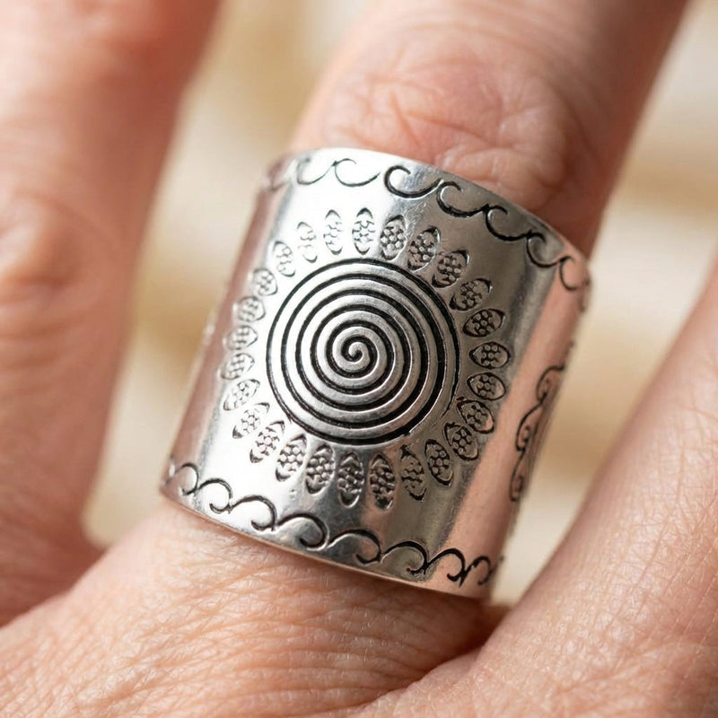 Spiral Silver Ring