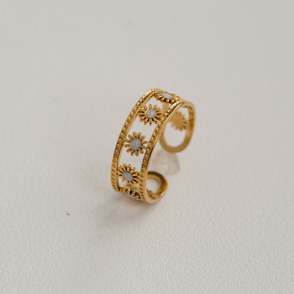 Vintage Sun Cuff Ring