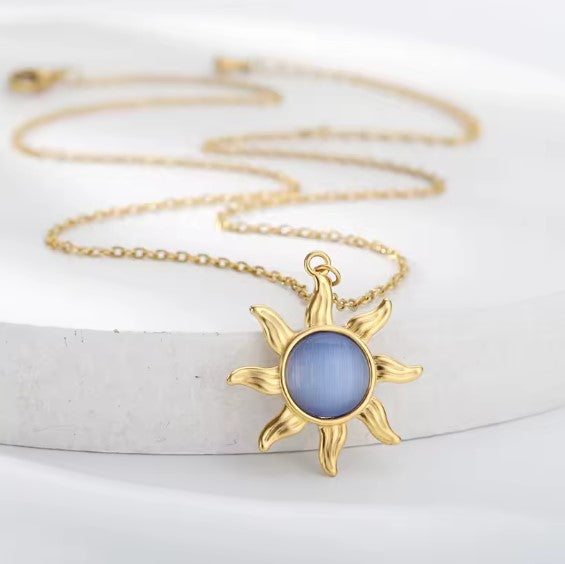 Vintage Sun Opal Necklace