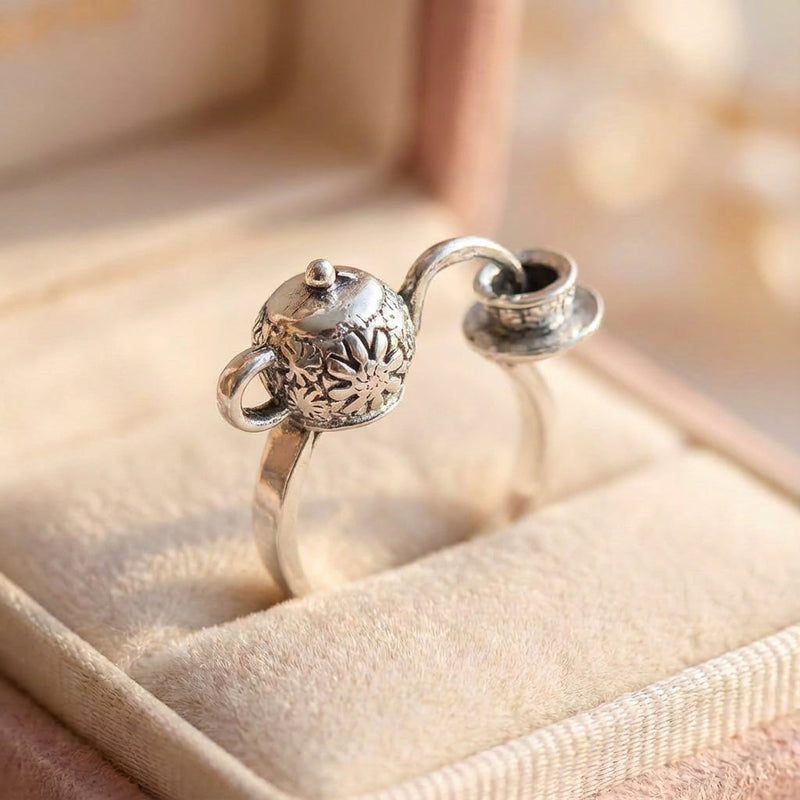 Vintage Teapot Ring