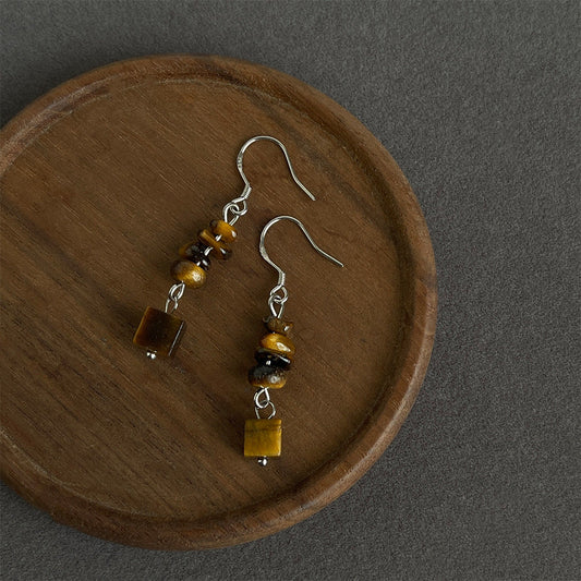 Vintage Tiger Eye Earrings