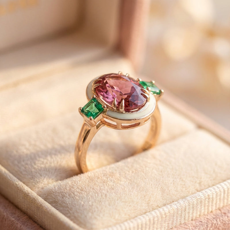 Vintage Tourmaline Statement Ring