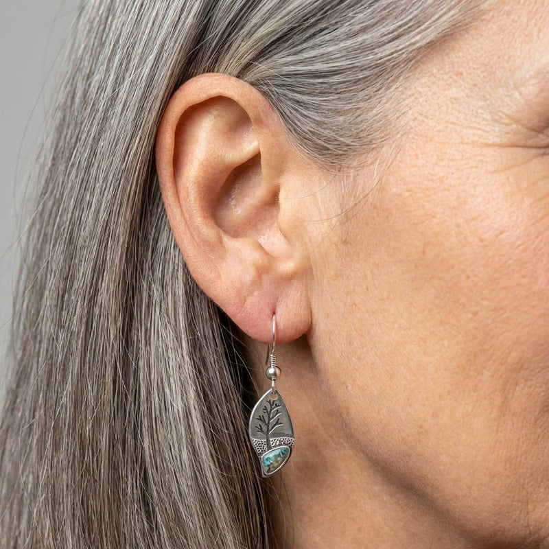Tree Turquoise Earrings