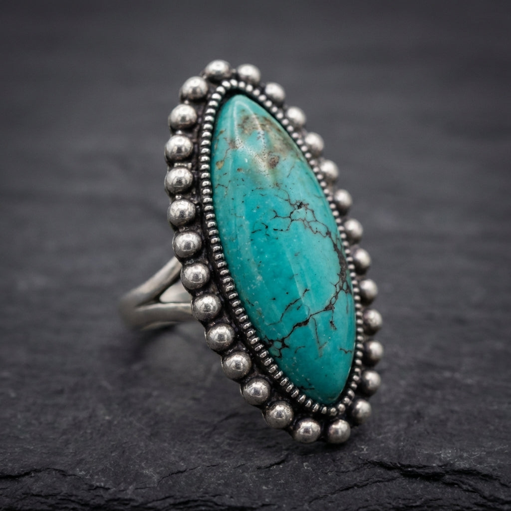 Vintage Turquoise Stone Ring