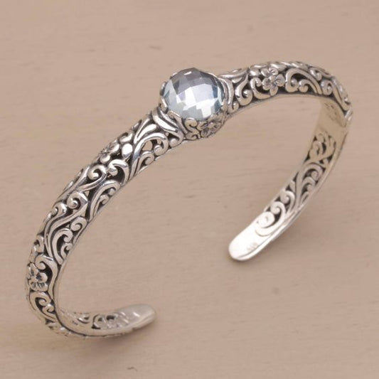 Vintage Zirconia Open Silver