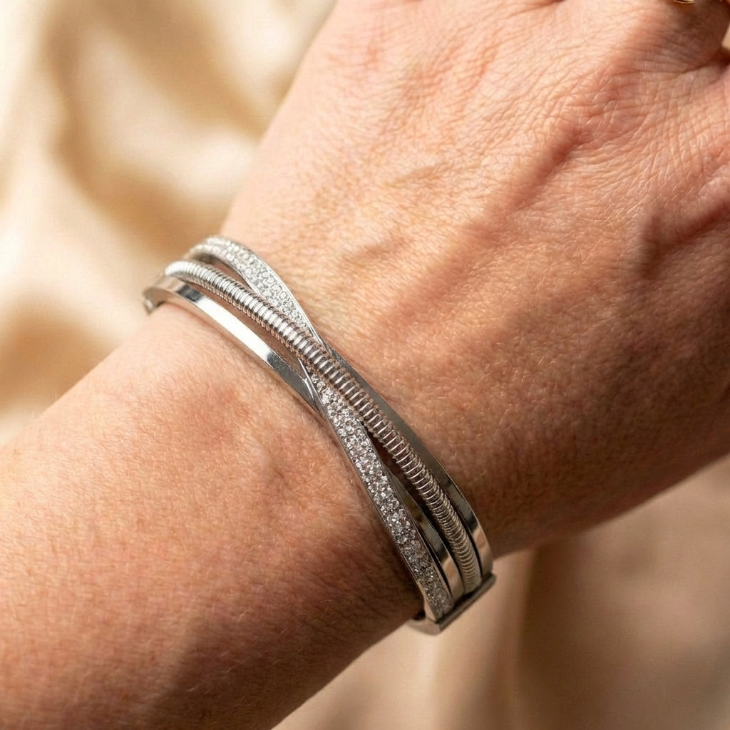 Zirconia Rhinestone Bangles Bracelets