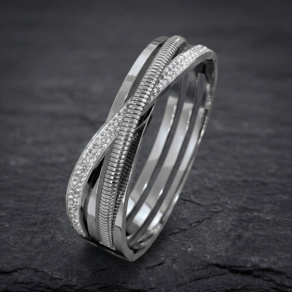 Vintage Zirconia Rhinestone Bangles Bracelets