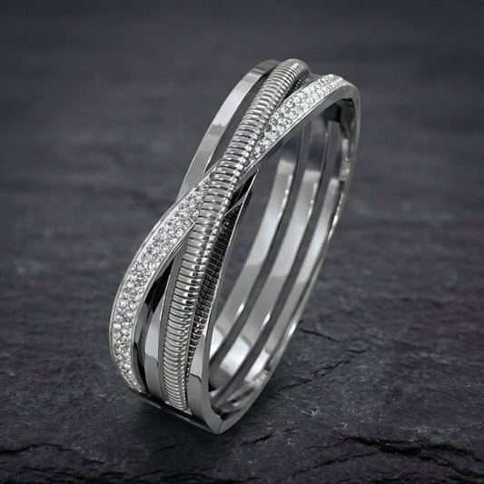 Vintage Zirconia Rhinestone Bangles Bracelets