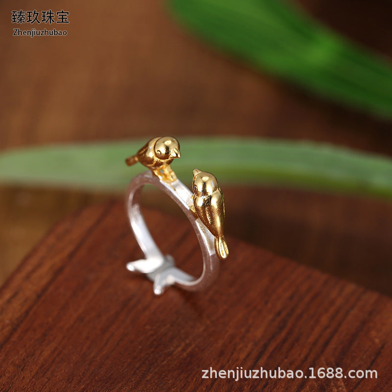 Whimsical Bird Ring