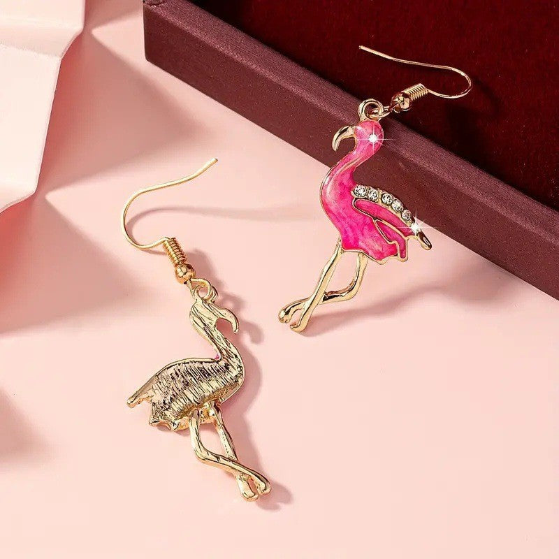 Whimsical Flamingo Earrings