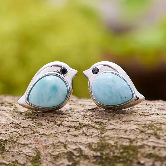 Whimsical Larimar Earrings