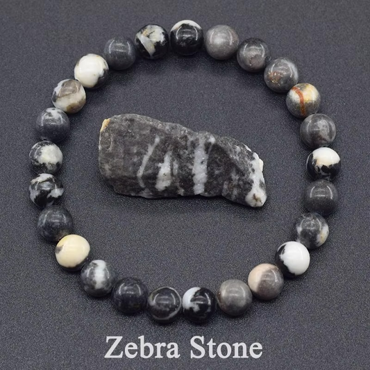 Zebra Stone Beaded