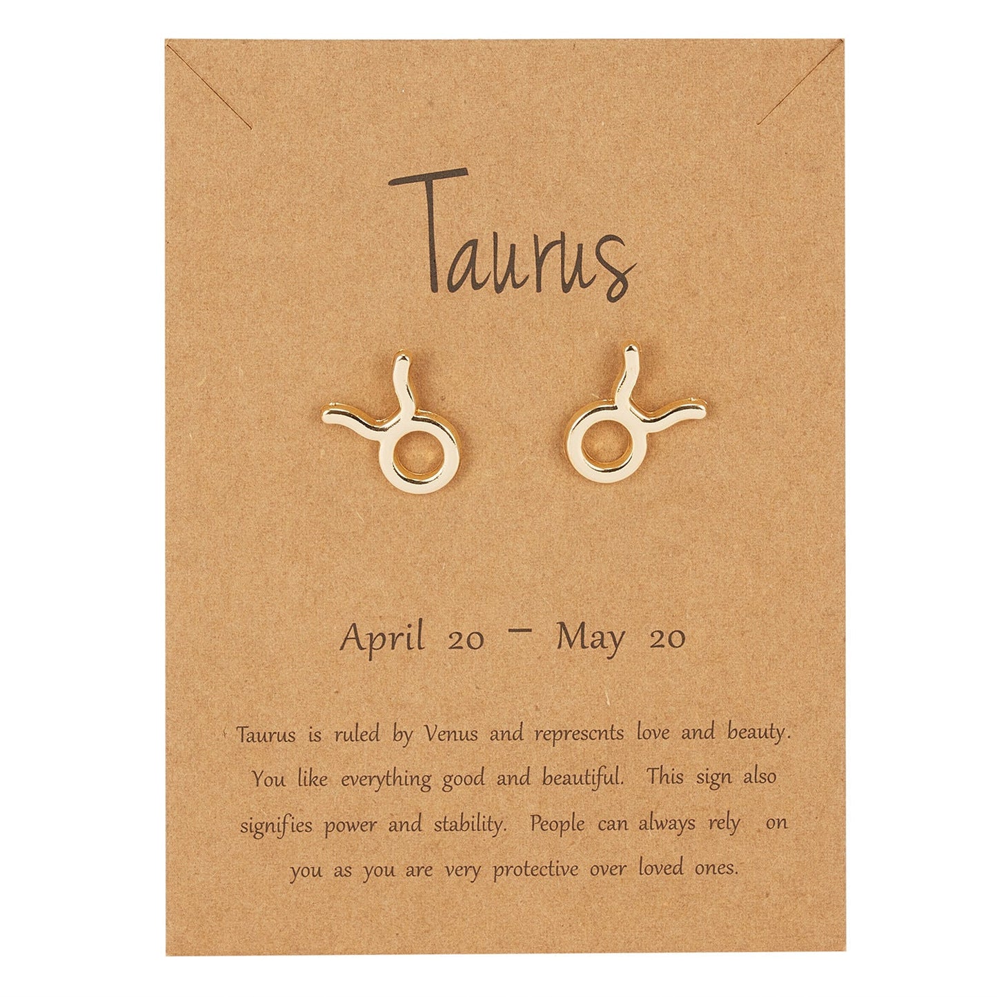 Zodiac Taurus Earrings