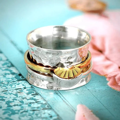 Sun And Moon Spinner Ring
