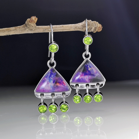 Cosmic Earrings in Silver