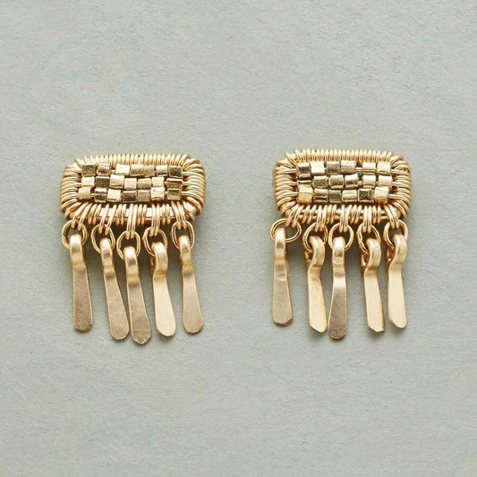 Golden Dangling Earrings