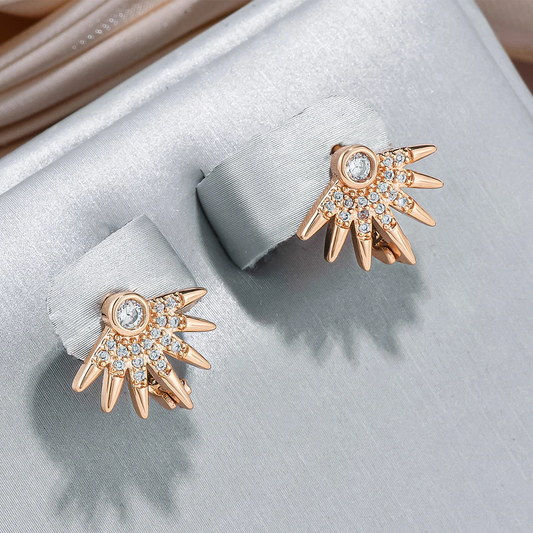 Gold Bright Sun Earrings