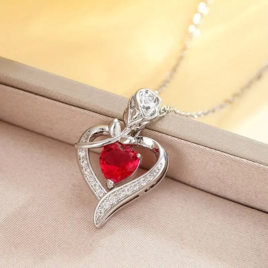 Rosira Emberveil White Gold Necklace