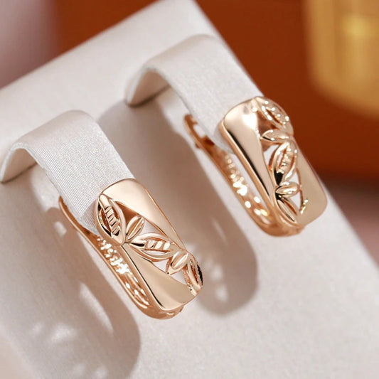Golden Flower Small Earrings