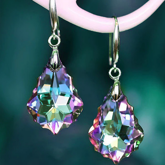 Colorful Dangling Crystal Earrings