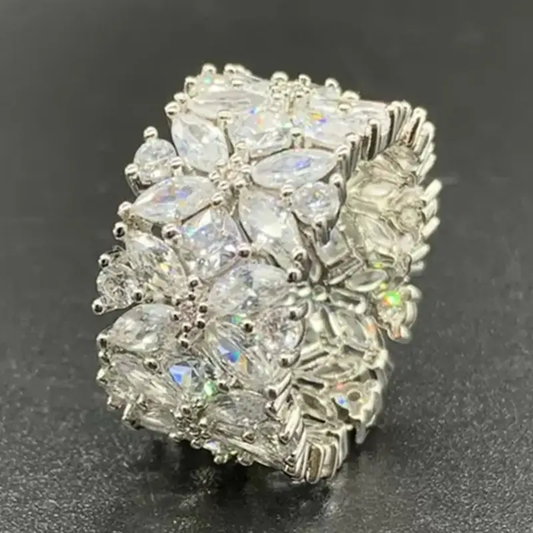 Bright Flower Silver Ring